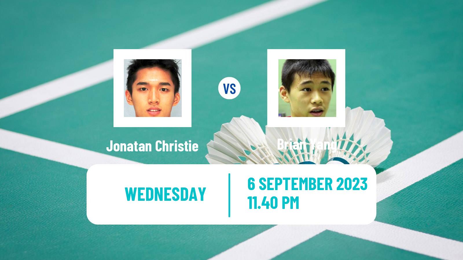 Badminton BWF World Tour Victor China Open Men Jonatan Christie - Brian Yang