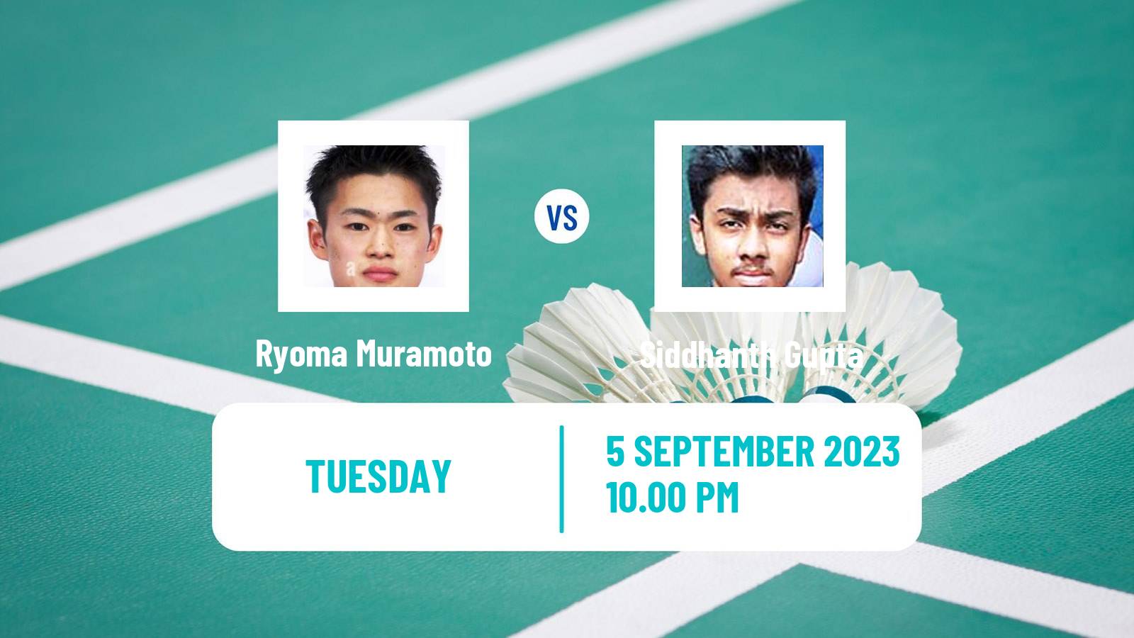 Badminton BWF World Tour Indonesia Masters 2 Men Ryoma Muramoto - Siddhanth Gupta