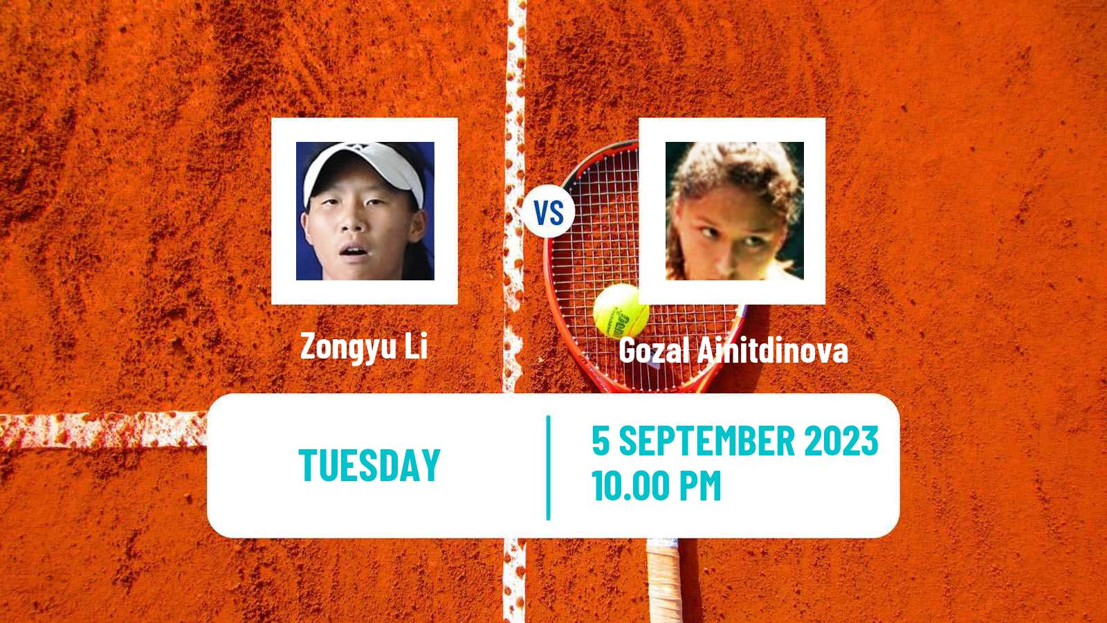 Tennis ITF W25 Nakhon Si Thammarat 4 Women Zongyu Li - Gozal Ainitdinova