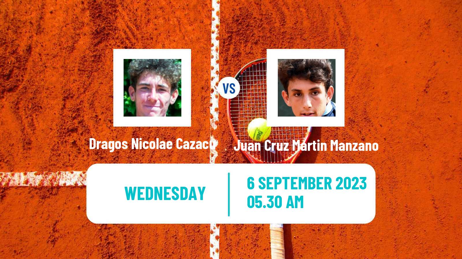 Tennis ITF M15 Constanta 2 Men Dragos Nicolae Cazacu - Juan Cruz Martin Manzano