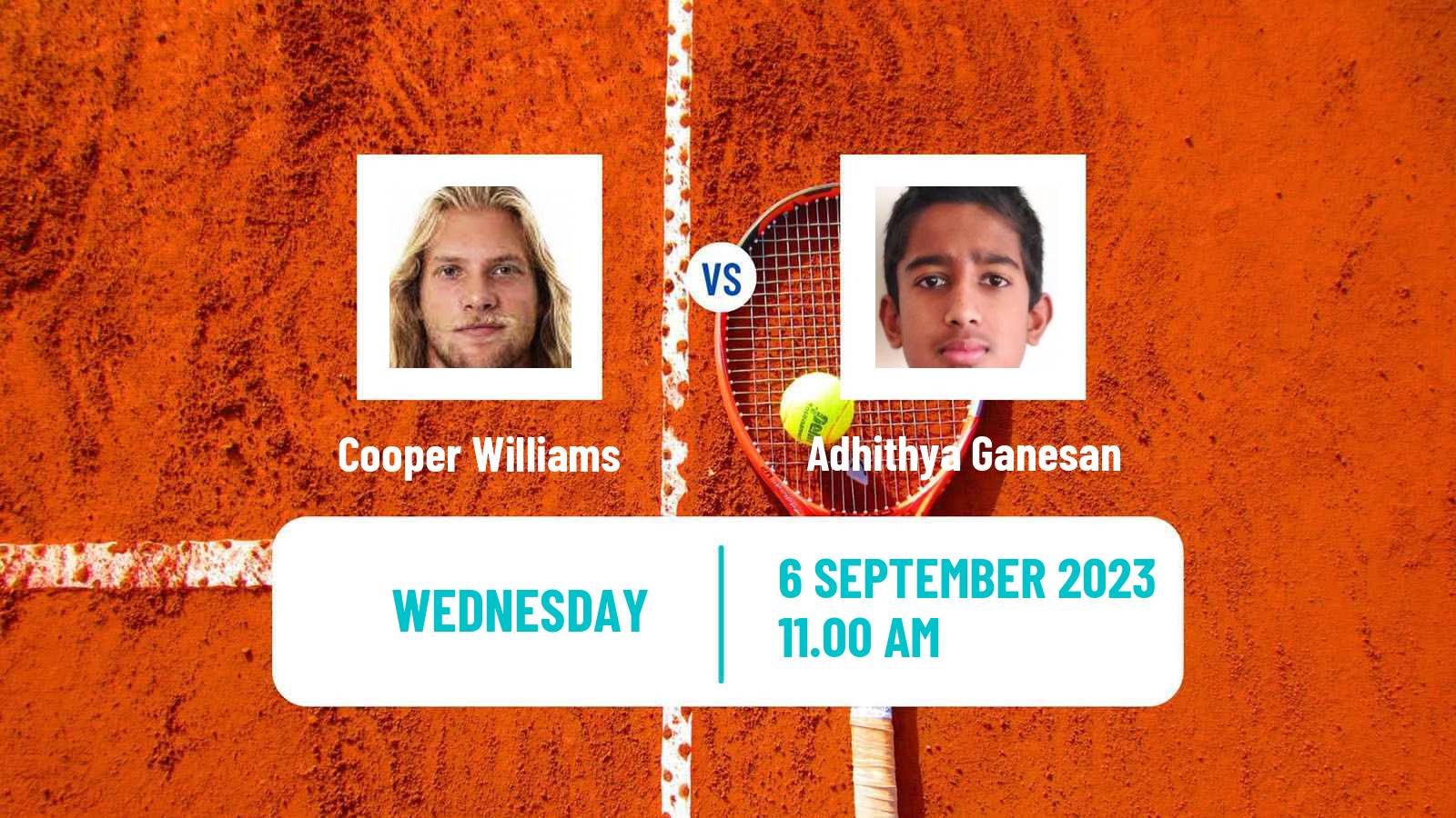 Tennis Boys Singles US Open Cooper Williams - Adhithya Ganesan