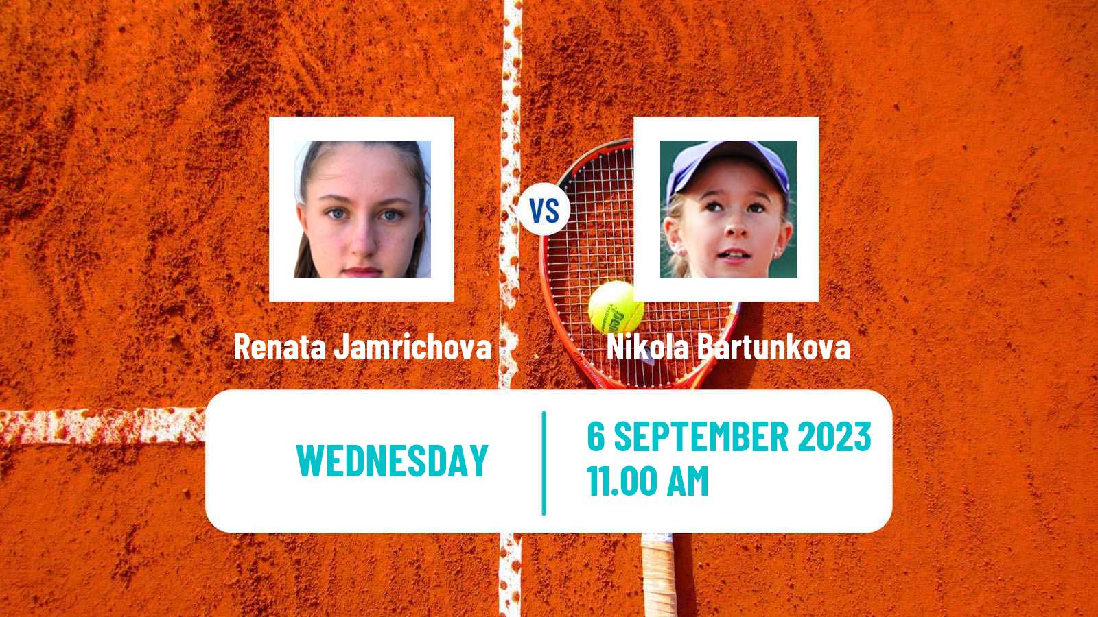 Tennis Girls Singles US Open Renata Jamrichova - Nikola Bartunkova