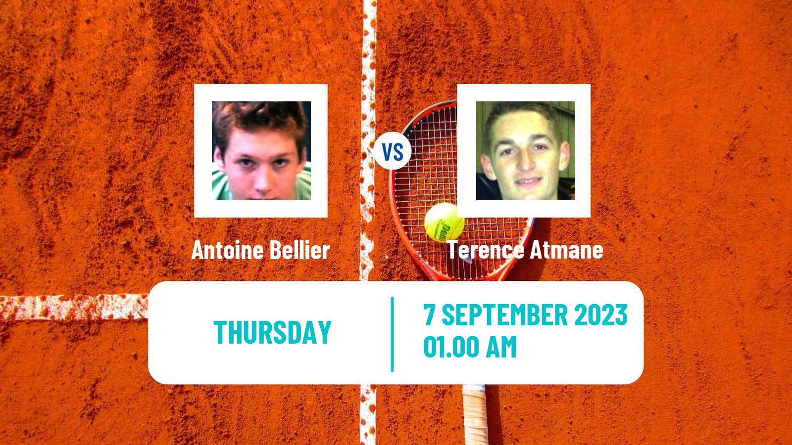 Tennis Shanghai Challenger Men Antoine Bellier - Terence Atmane