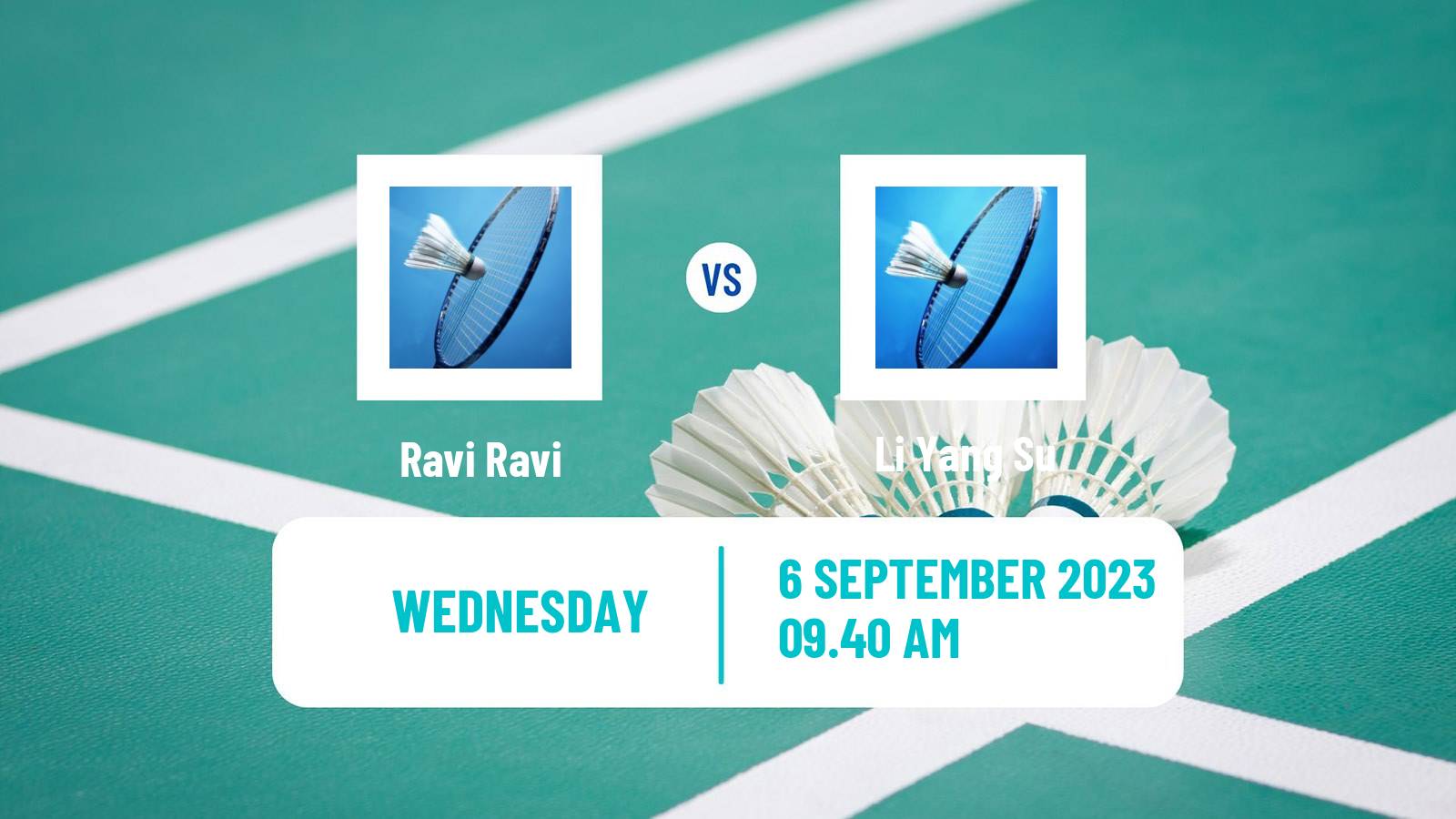 Badminton BWF World Tour Indonesia Masters 2 Men Ravi Ravi - Li Yang Su
