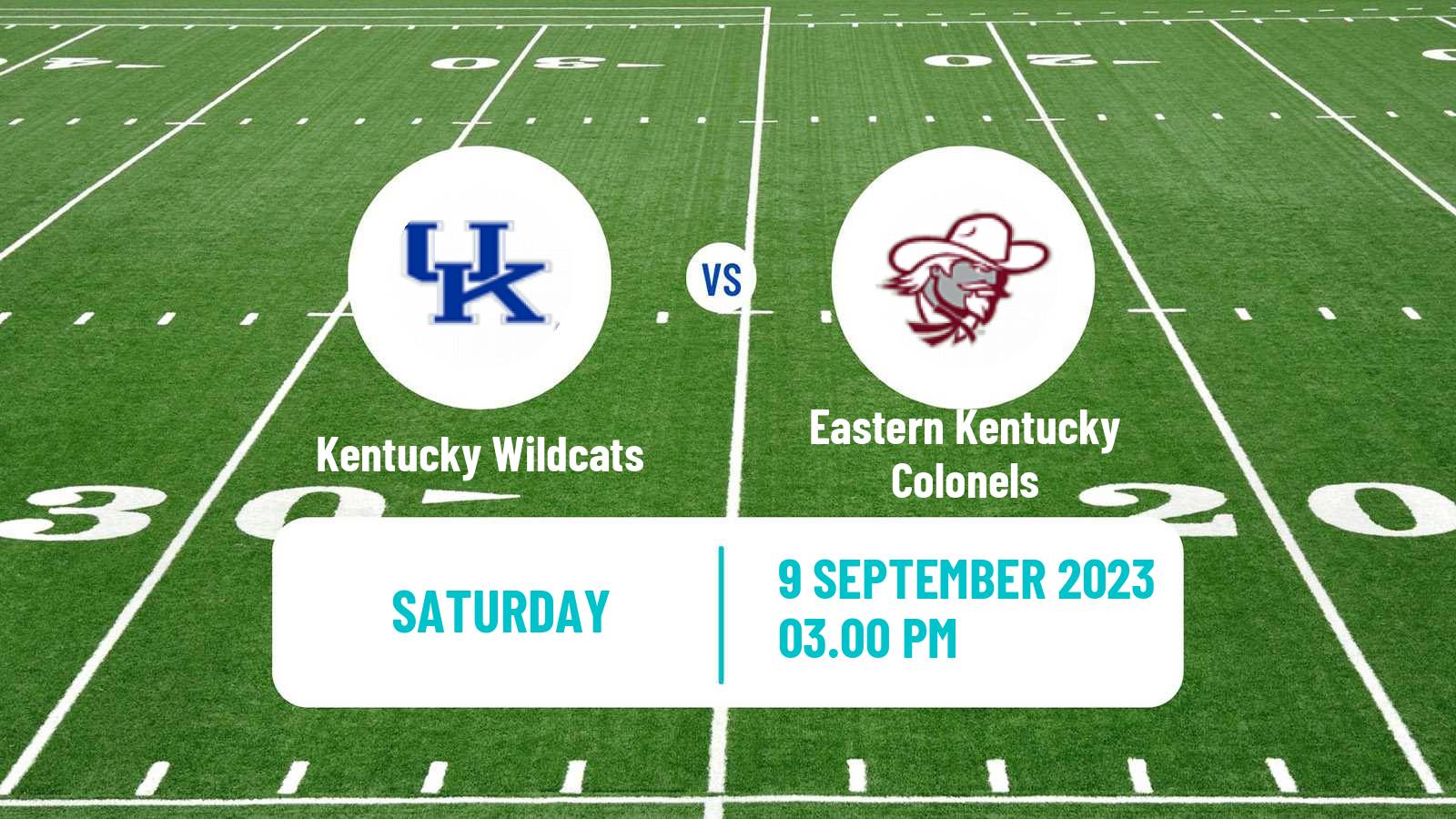 American football NCAA College Football Kentucky Wildcats - Eastern Kentucky Colonels