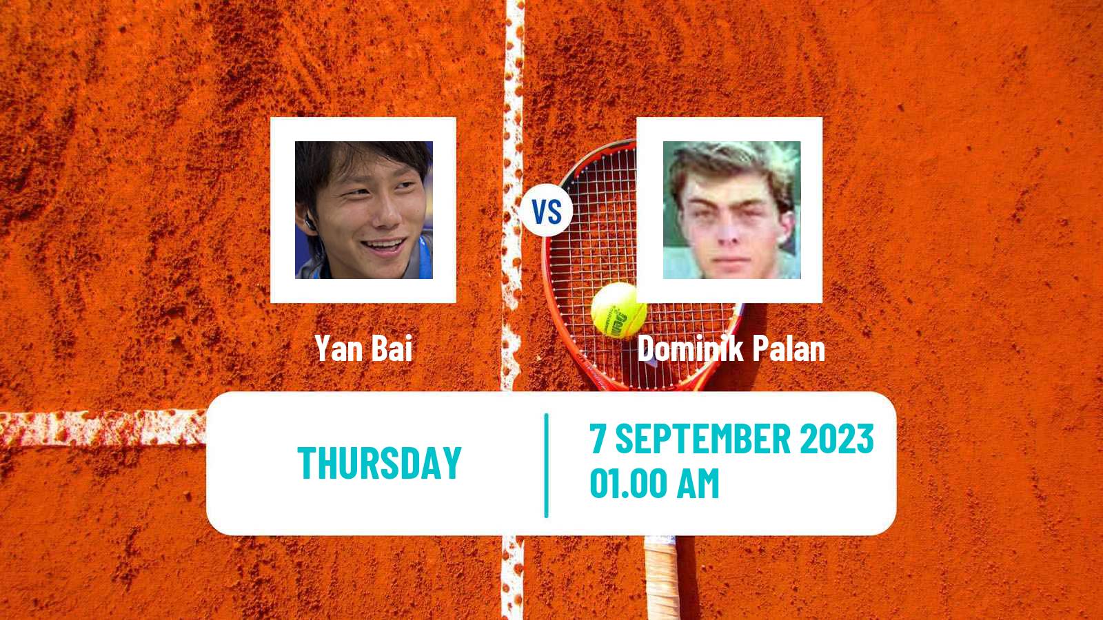 Tennis Shanghai Challenger Men Yan Bai - Dominik Palan