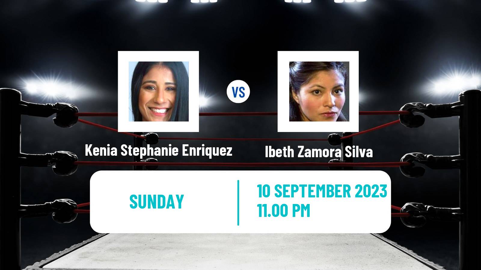 Boxing Flyweight WBC Title Women Kenia Stephanie Enriquez - Ibeth Zamora Silva