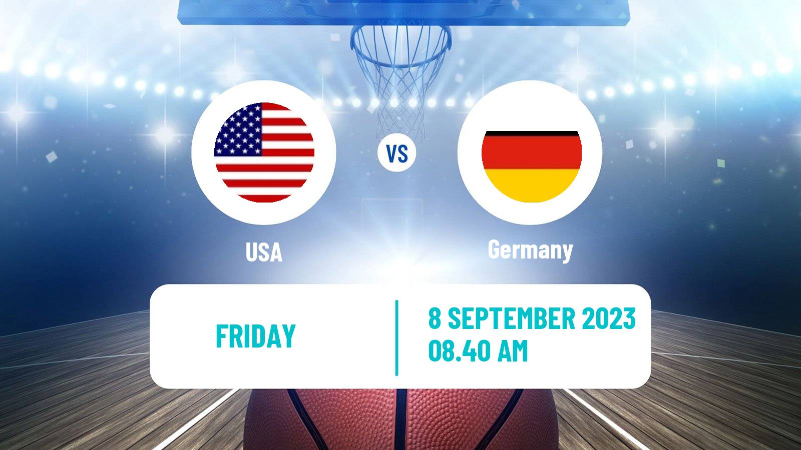 Basketball World Championship Basketball USA - Germany