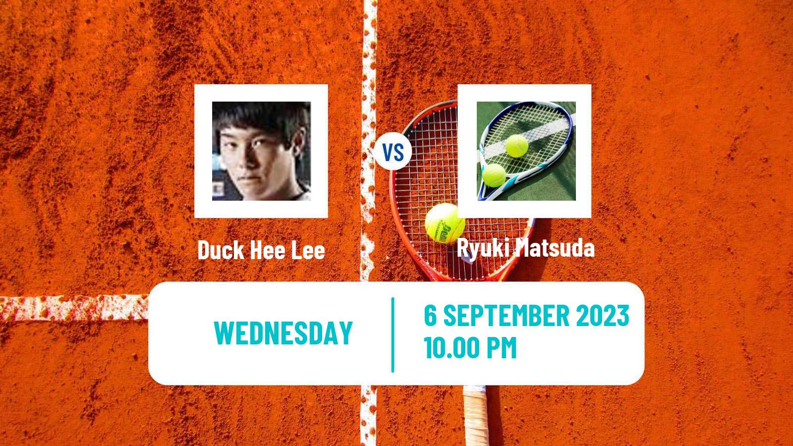 Tennis ITF M25 Hong Kong 2 Men Duck Hee Lee - Ryuki Matsuda
