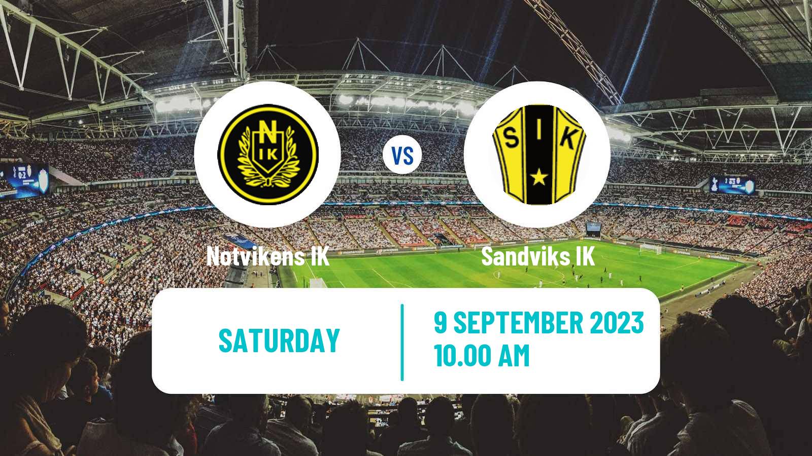 Soccer Swedish Division 2 - Norrland Notvikens - Sandvik
