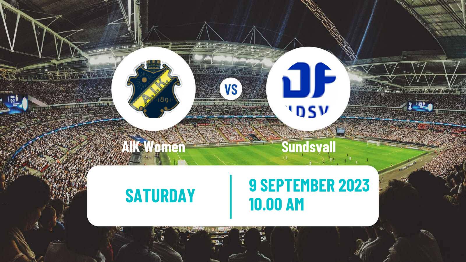 Soccer Swedish Elitettan Women AIK - Sundsvall