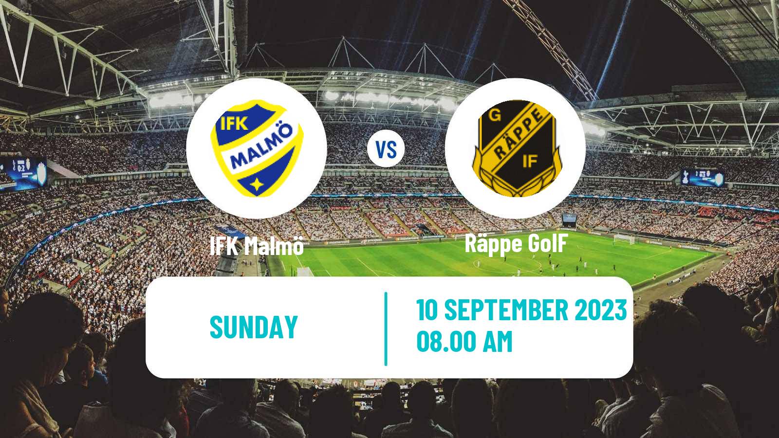 Soccer Swedish Division 2 - Södra Götaland IFK Malmö - Räppe GoIF