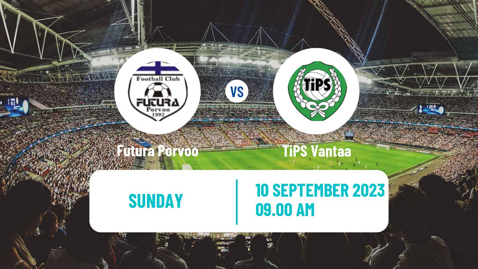 Soccer Finnish Kakkonen Group A Futura Porvoo - TiPS Vantaa
