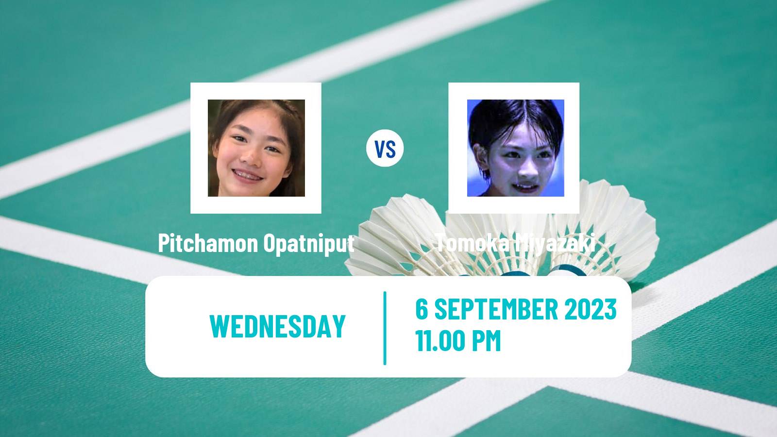 Badminton BWF World Tour Indonesia Masters 2 Women Pitchamon Opatniput - Tomoka Miyazaki