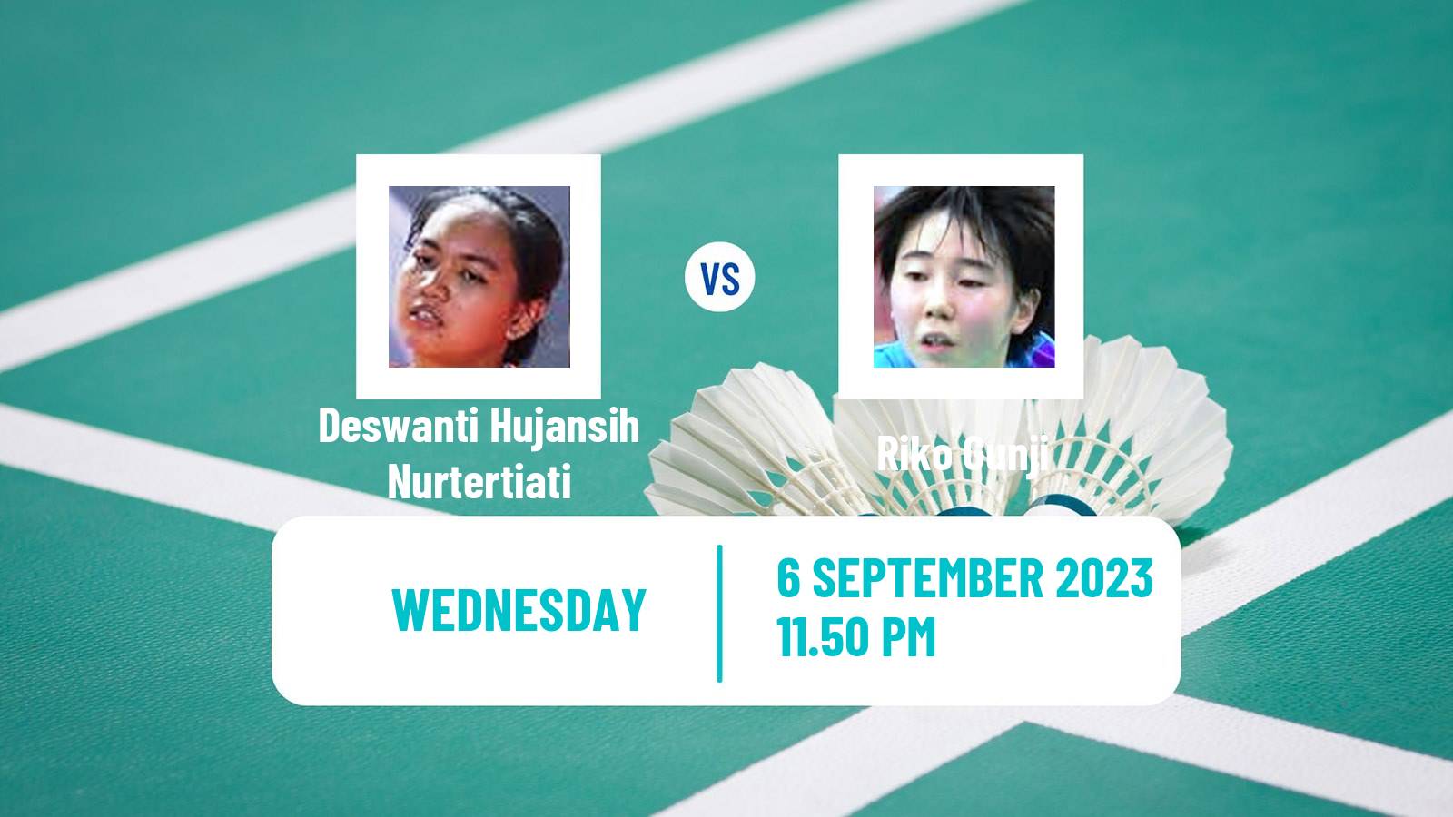 Badminton BWF World Tour Indonesia Masters 2 Women Deswanti Hujansih Nurtertiati - Riko Gunji