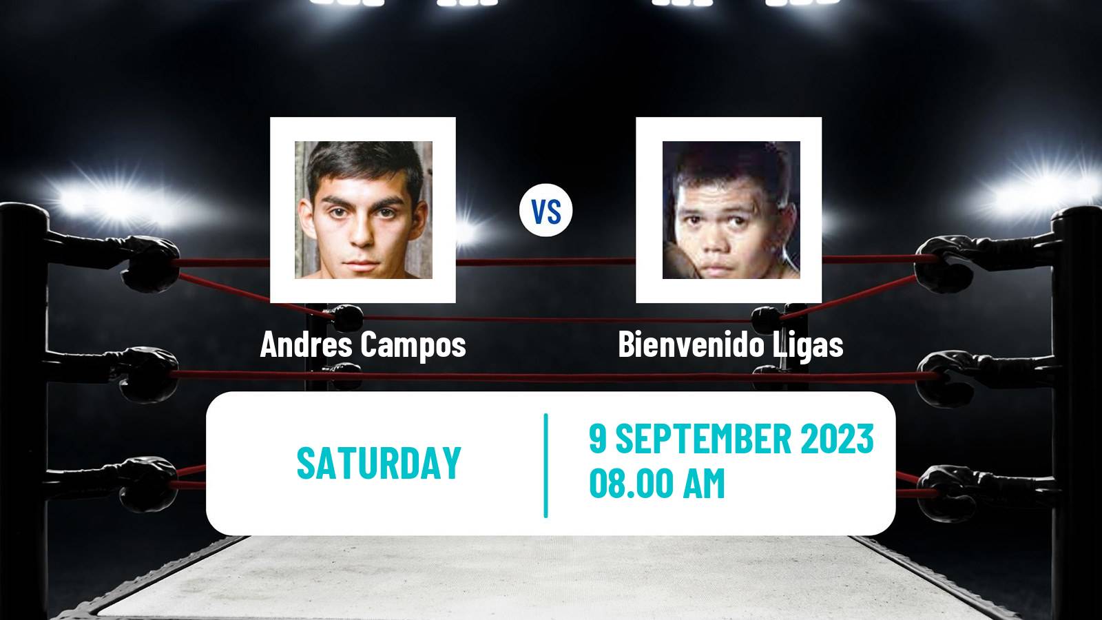 Boxing Flyweight IBO Inter Continental Title Men Andres Campos - Bienvenido Ligas