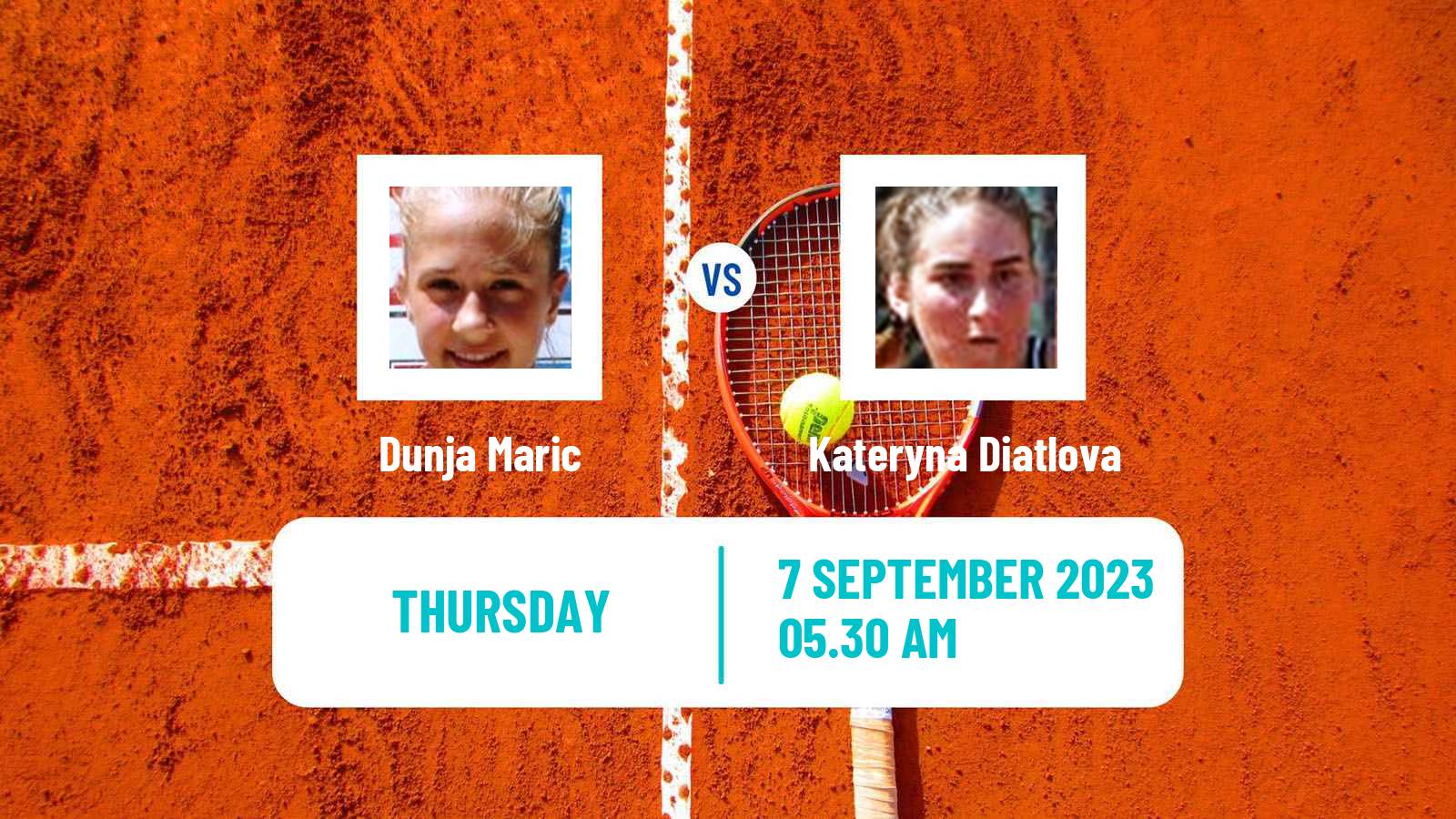Tennis ITF W15 Kursumlijska Banja 9 Women Dunja Maric - Kateryna Diatlova