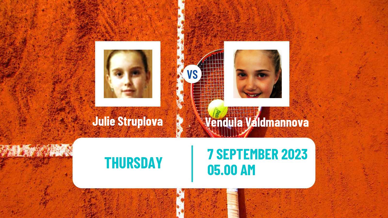 Tennis ITF W25 Frydek Mistek Women Julie Struplova - Vendula Valdmannova