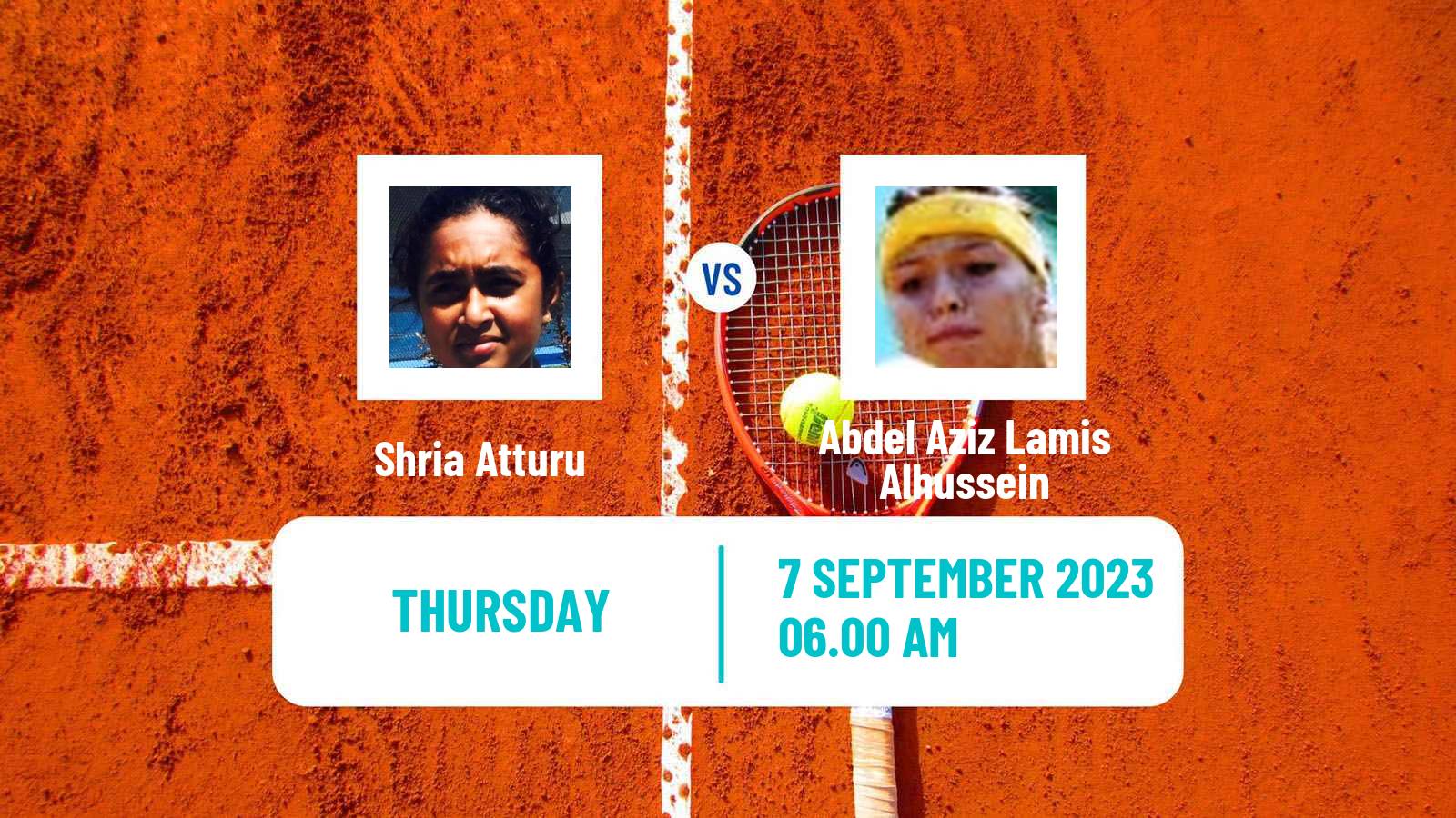 Tennis ITF W15 Monastir 31 Women Shria Atturu - Abdel Aziz Lamis Alhussein