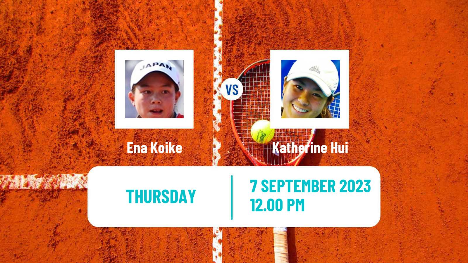 Tennis Girls Singles US Open Ena Koike - Katherine Hui