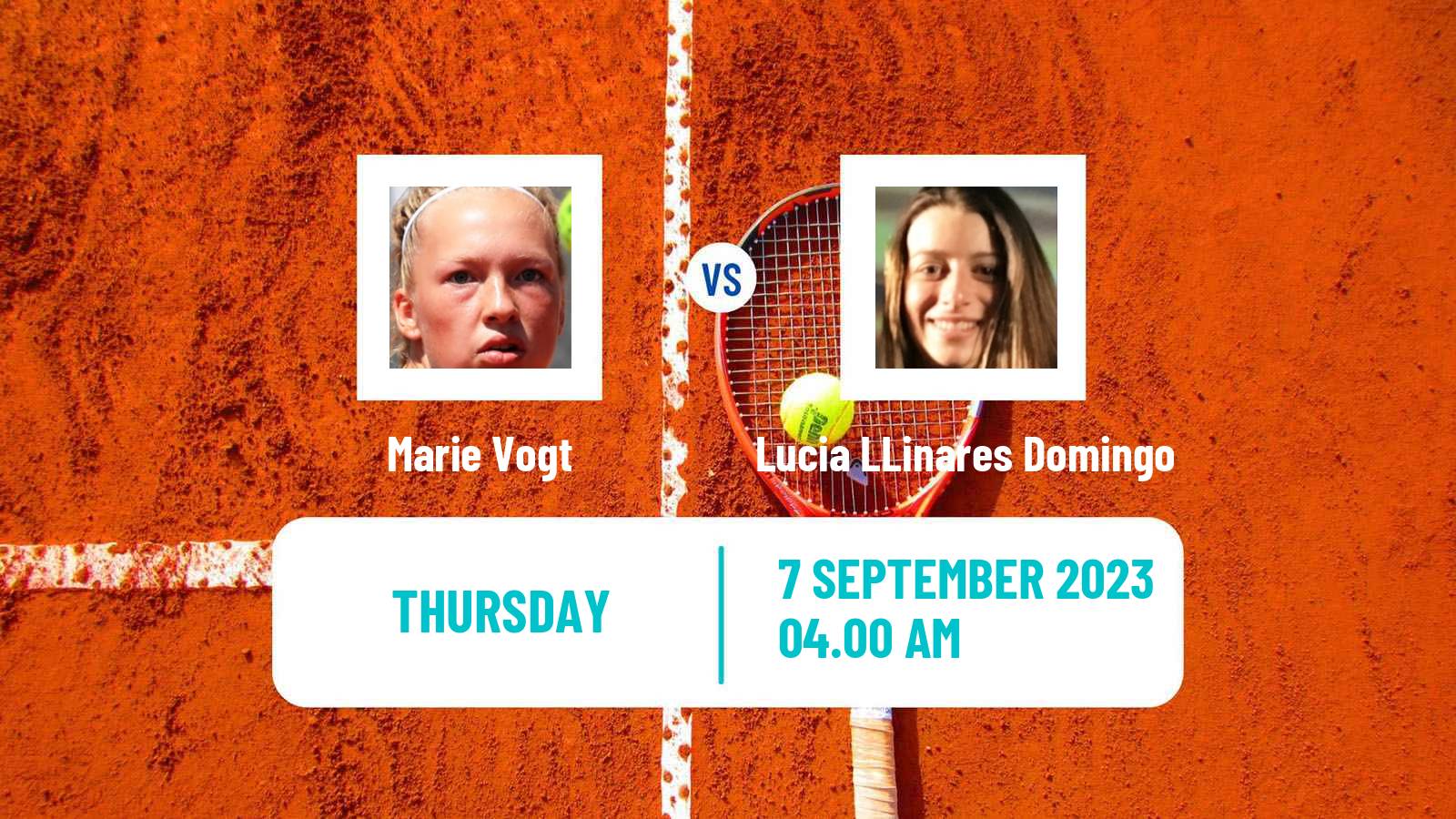 Tennis ITF W15 Haren Women Marie Vogt - Lucia LLinares Domingo