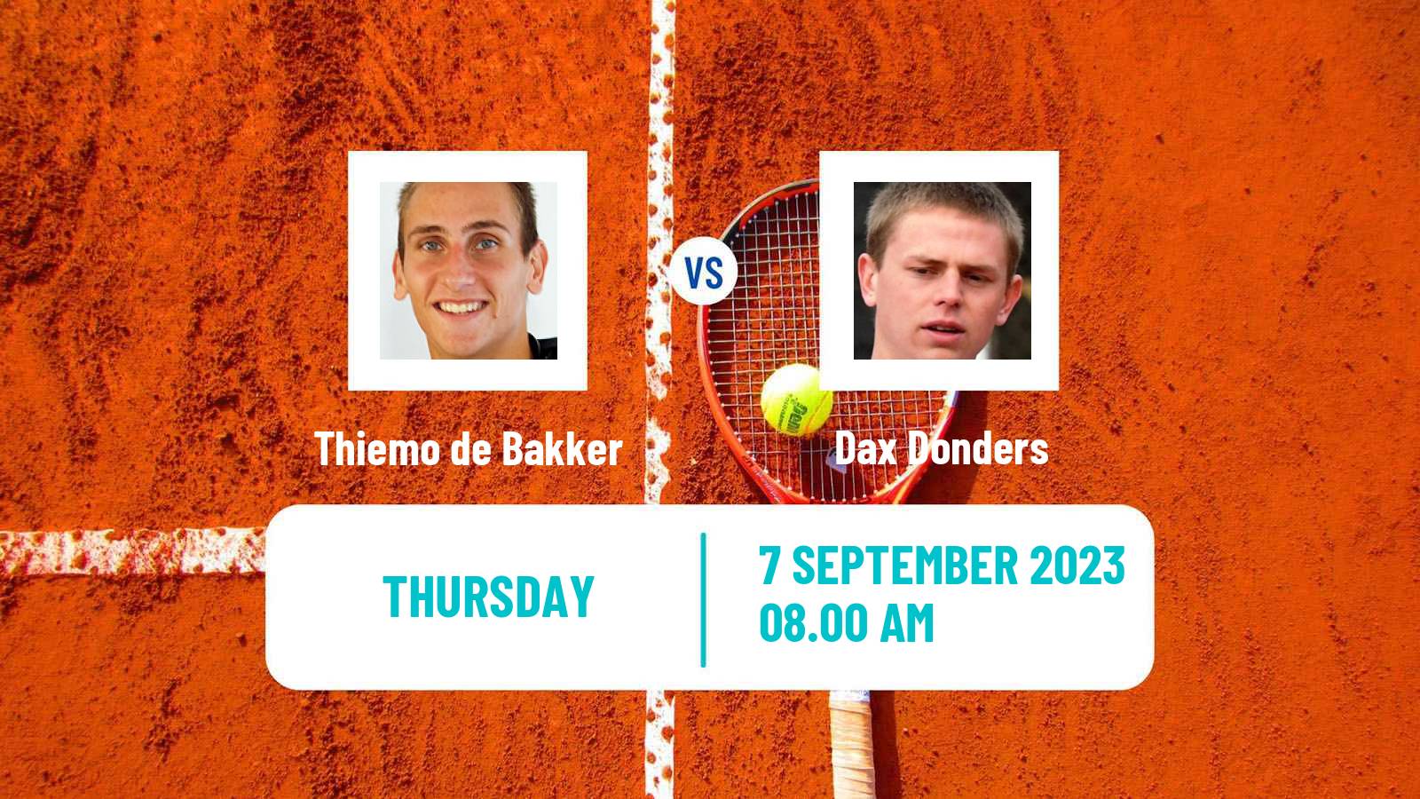 Tennis ITF M15 Haren Men Thiemo de Bakker - Dax Donders