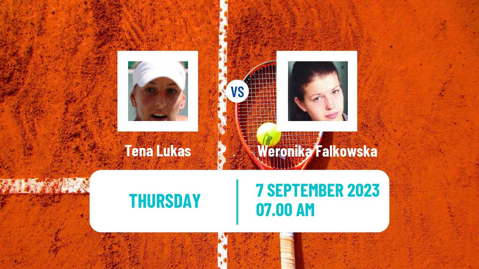 Tennis ITF W60 Vienna Women Tena Lukas - Weronika Falkowska