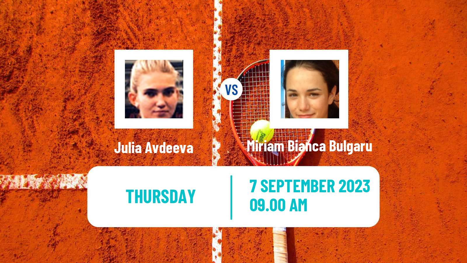 Tennis ITF W60 Vienna Women Julia Avdeeva - Miriam Bianca Bulgaru