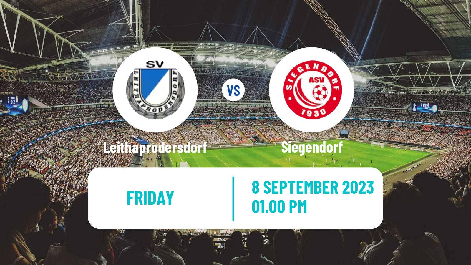 Soccer Austrian Landesliga Burgenland Leithaprodersdorf - Siegendorf