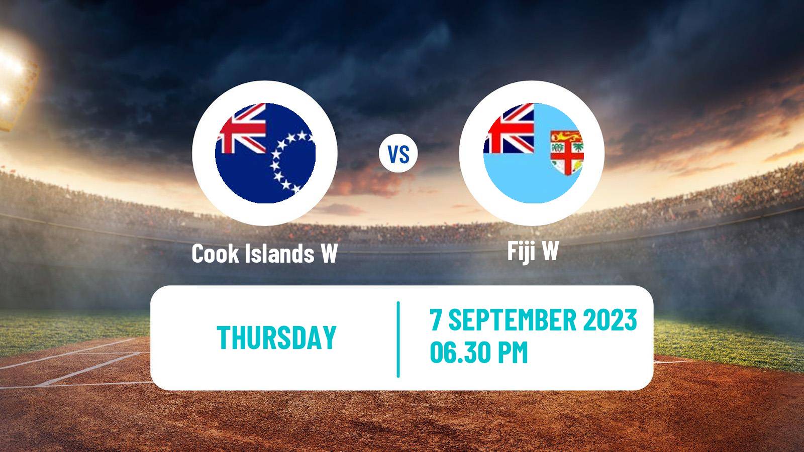 Cricket ICC World Twenty20 Women Cook Islands W - Fiji W