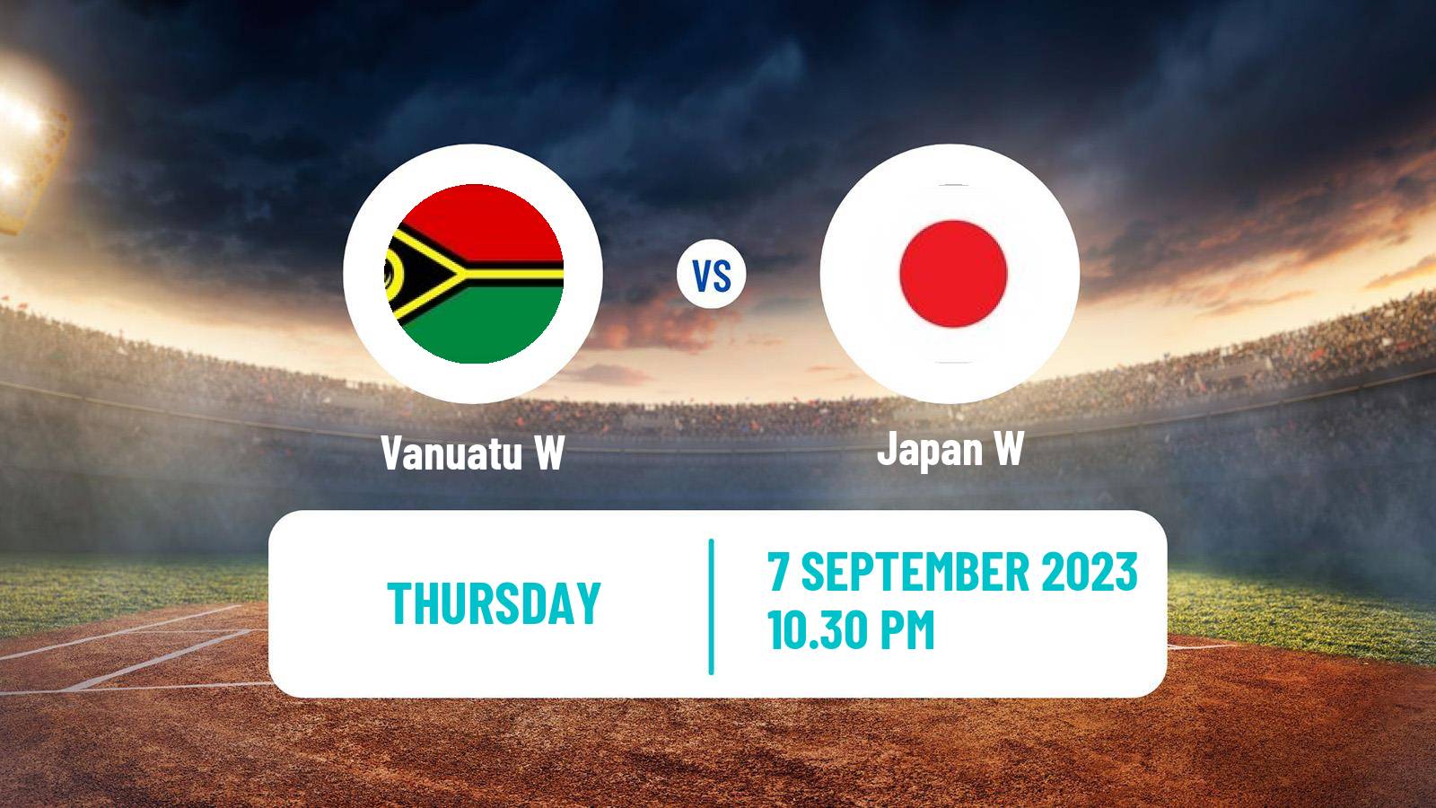 Cricket ICC World Twenty20 Women Vanuatu W - Japan W