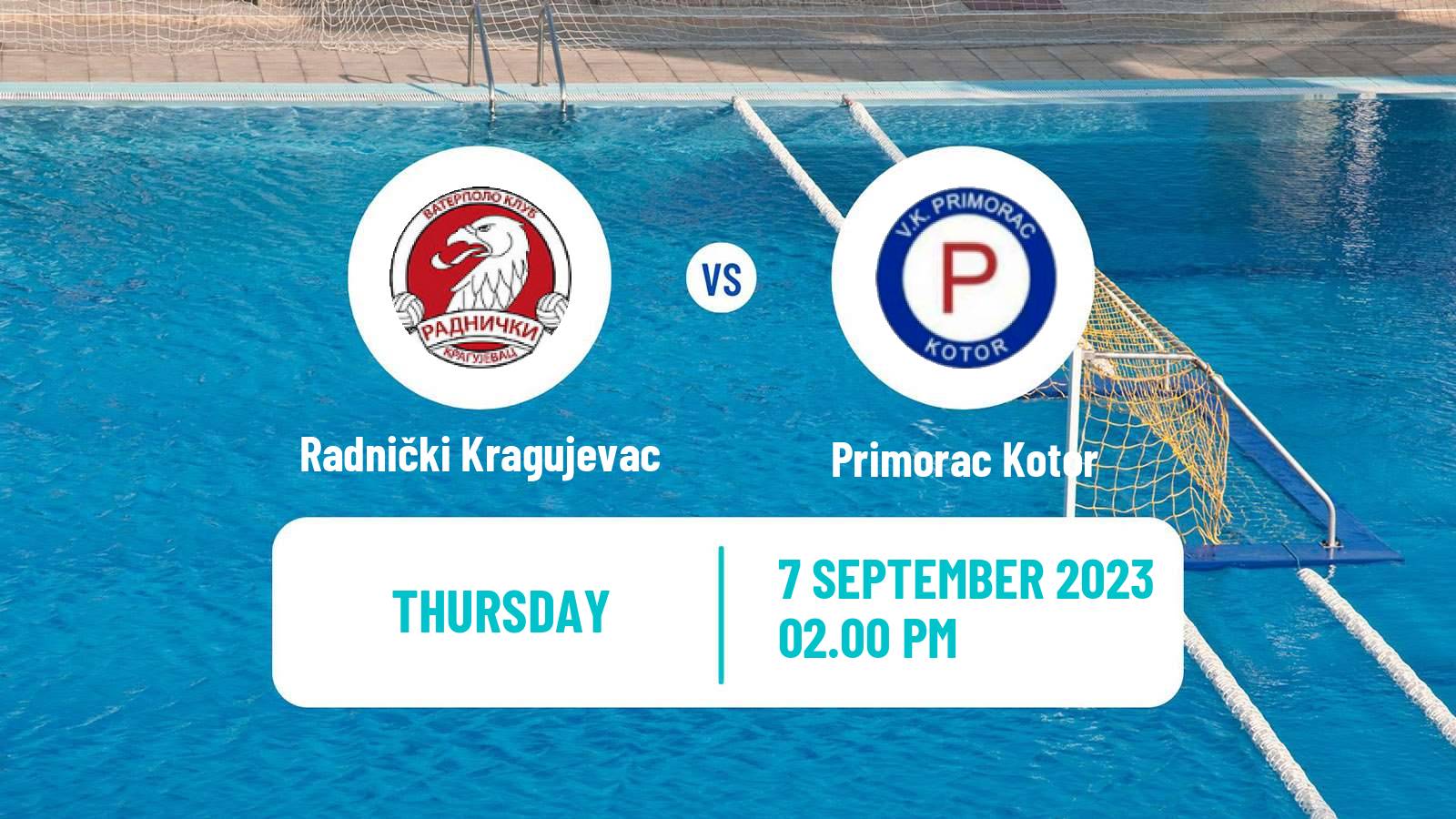 Water polo Champions League Water Polo Radnički Kragujevac - Primorac Kotor