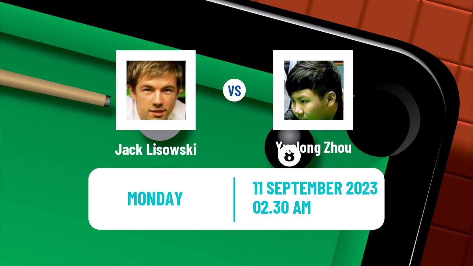 Snooker Shanghai Masters Jack Lisowski - Yuelong Zhou