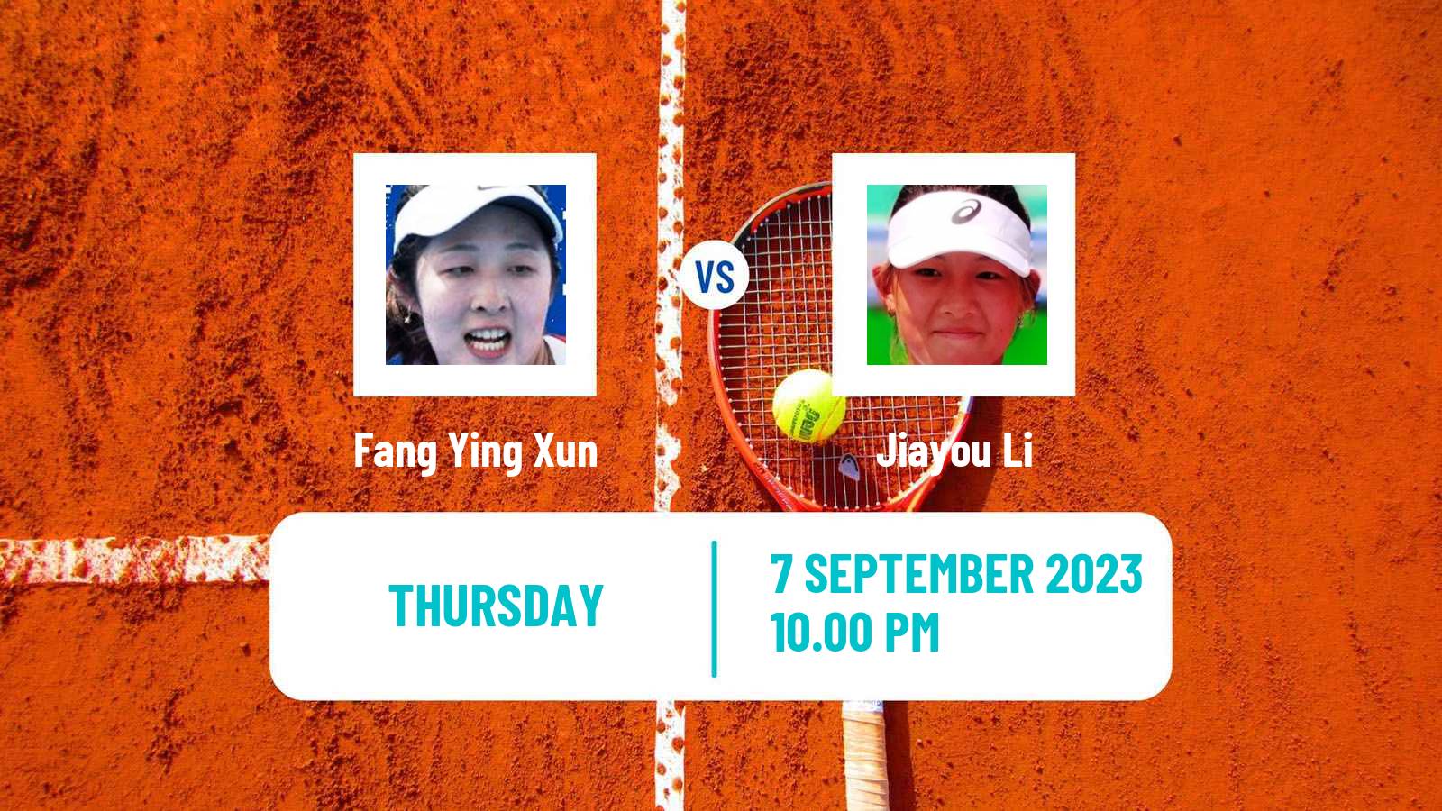 Tennis ITF W15 Shenzhen Women Fang Ying Xun - Jiayou Li