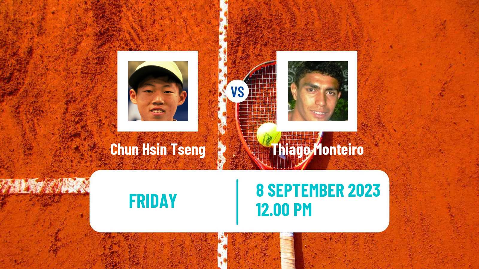 Tennis Genova Challenger Men Chun Hsin Tseng - Thiago Monteiro