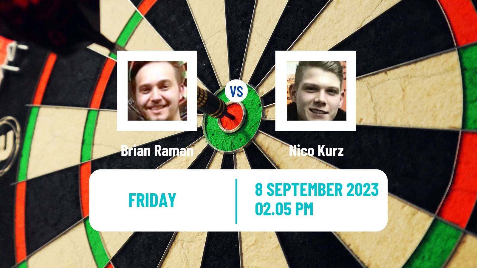 Darts European Tour 11 Brian Raman - Nico Kurz