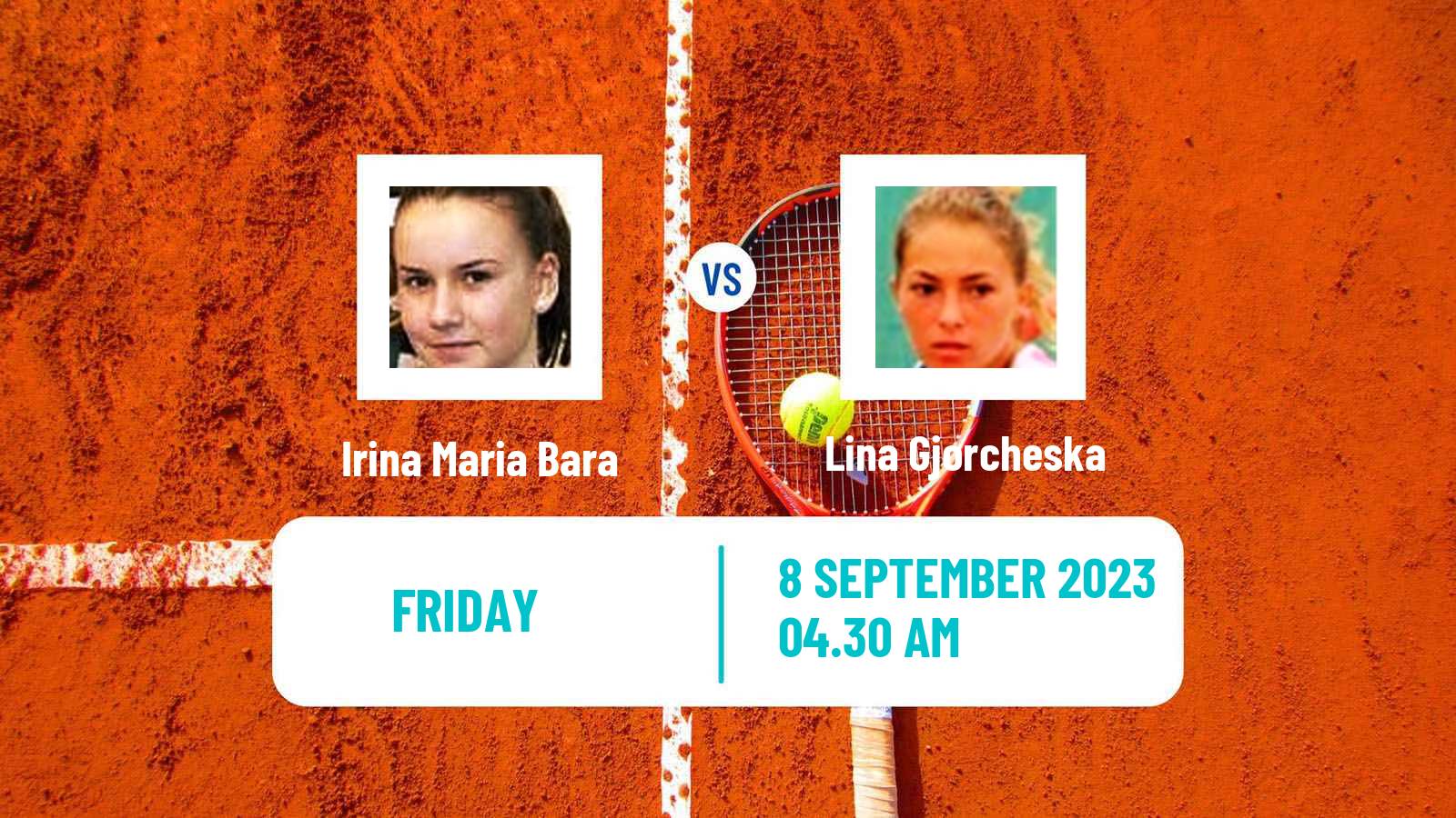 Tennis ITF W60 Vienna Women Irina Maria Bara - Lina Gjorcheska