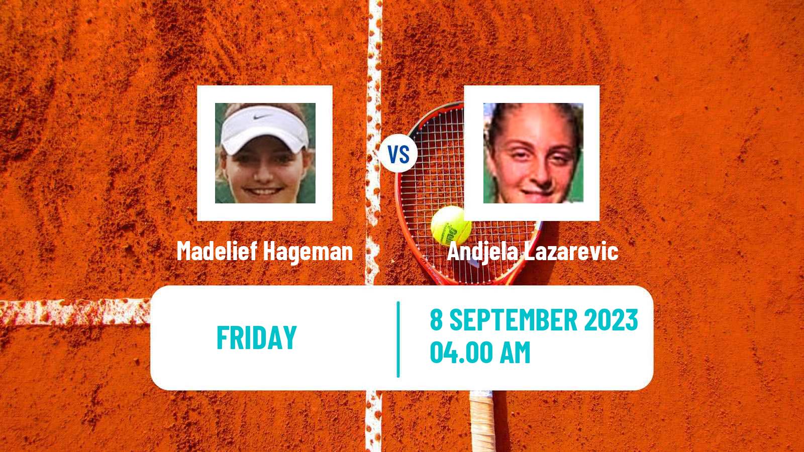 Tennis ITF W15 Kursumlijska Banja 9 Women Madelief Hageman - Andjela Lazarevic