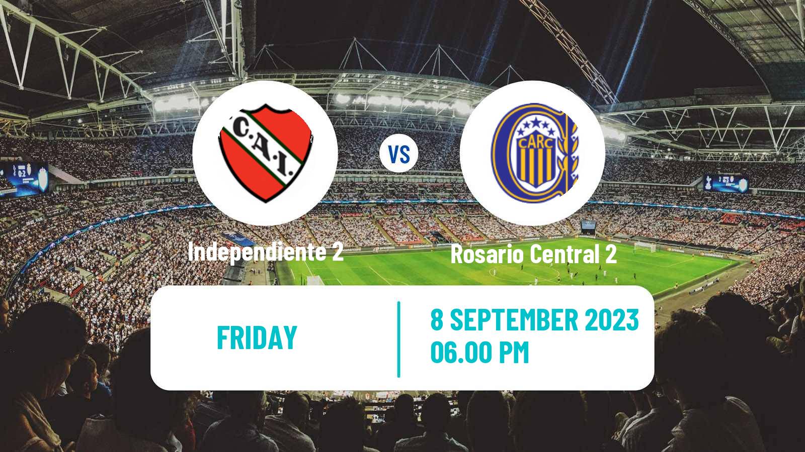 Soccer Argentinian Reserve League Independiente 2 - Rosario Central 2