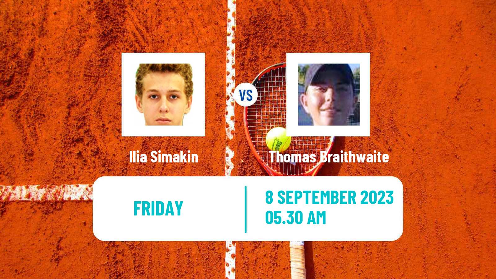 Tennis ITF M25 Monastir 5 Men Ilia Simakin - Thomas Braithwaite