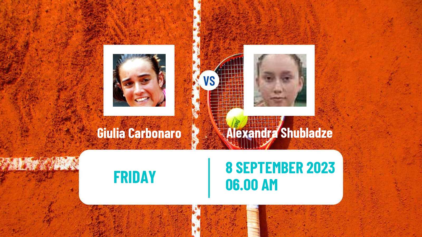 Tennis ITF W15 Fiano Romano Women Giulia Carbonaro - Alexandra Shubladze