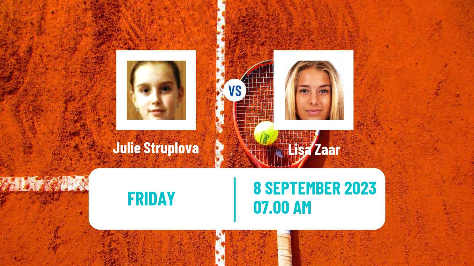 Tennis ITF W25 Frydek Mistek Women Julie Struplova - Lisa Zaar