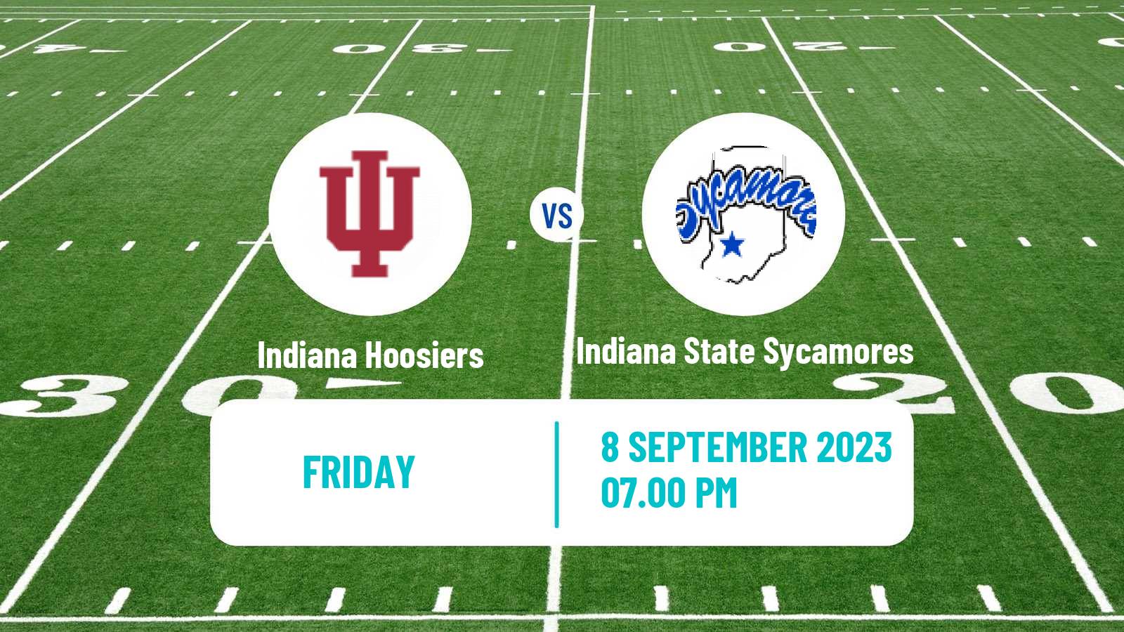 American football NCAA College Football Indiana Hoosiers - Indiana State Sycamores