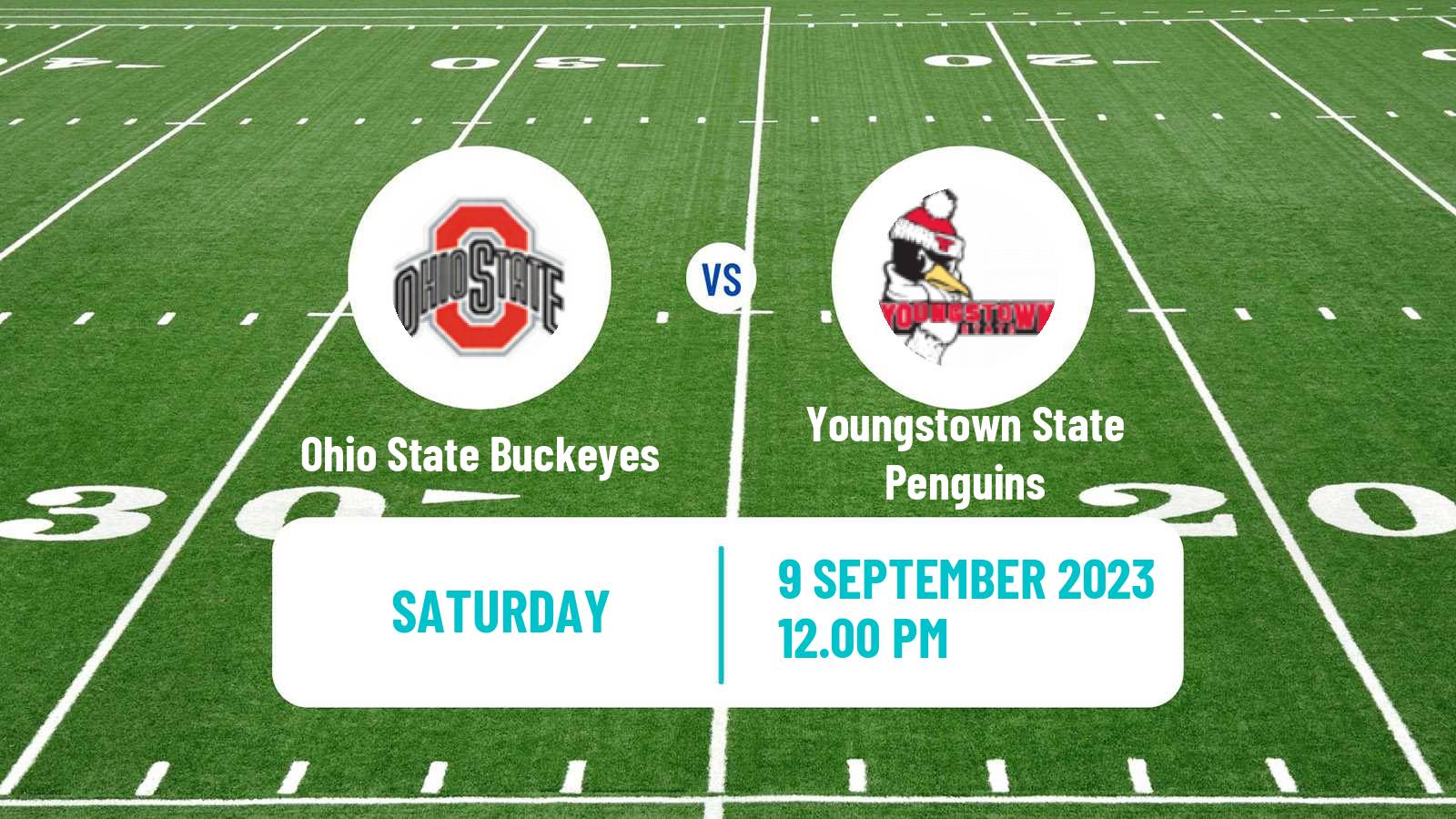 American football NCAA College Football Ohio State Buckeyes - Youngstown State Penguins