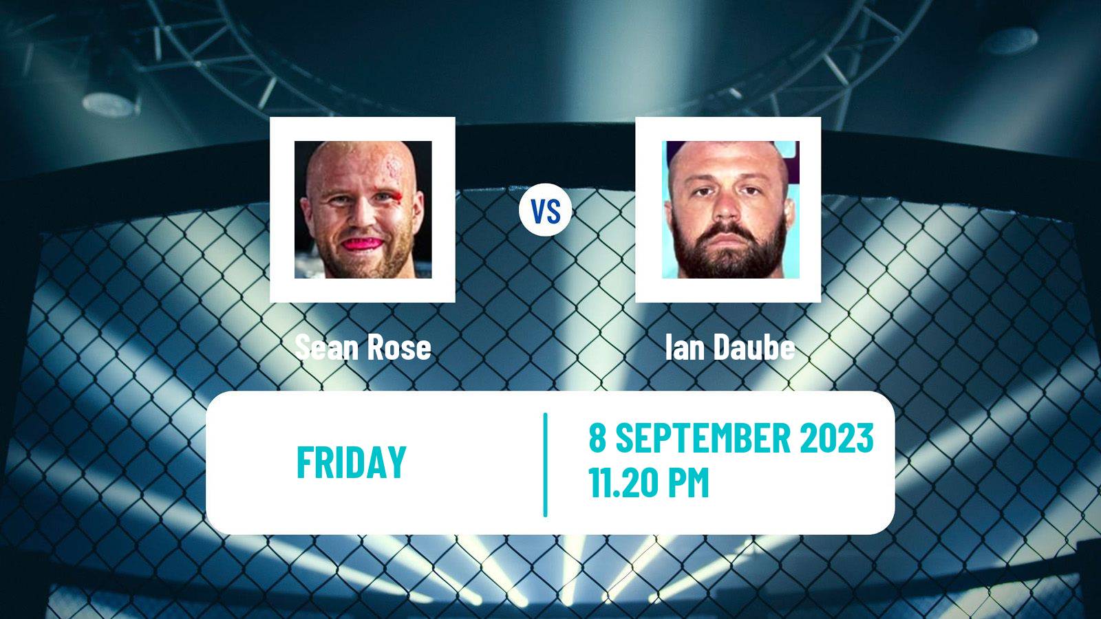 MMA Heavyweight Cage Warriors Men Sean Rose - Ian Daube