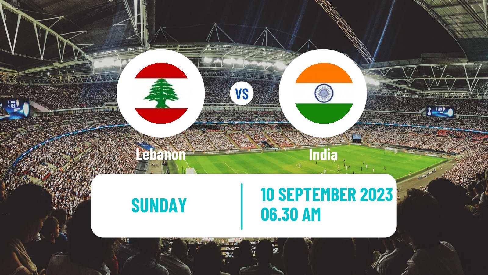 Soccer Kings Cup Thailand Lebanon - India