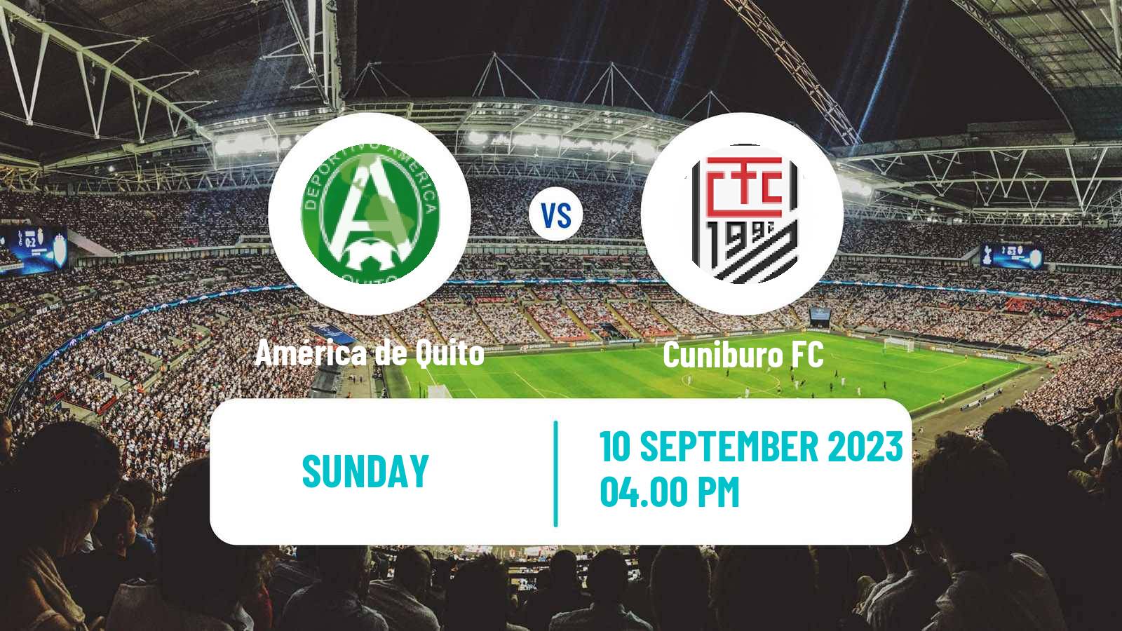 Soccer Ecuadorian Serie B América de Quito - Cuniburo