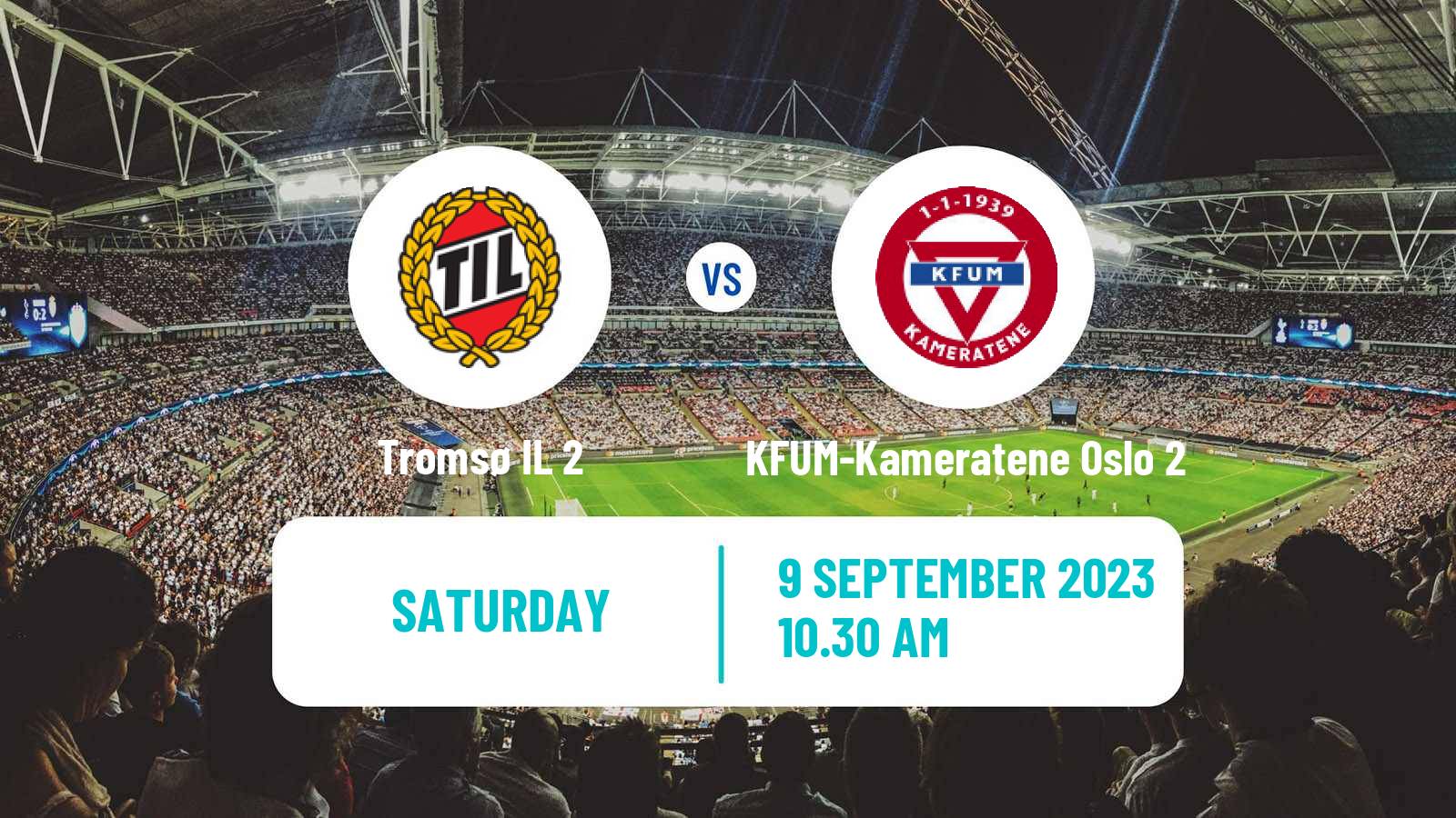 Soccer Norwegian Division 3 - Group 6 Tromsø 2 - KFUM-Kameratene Oslo 2