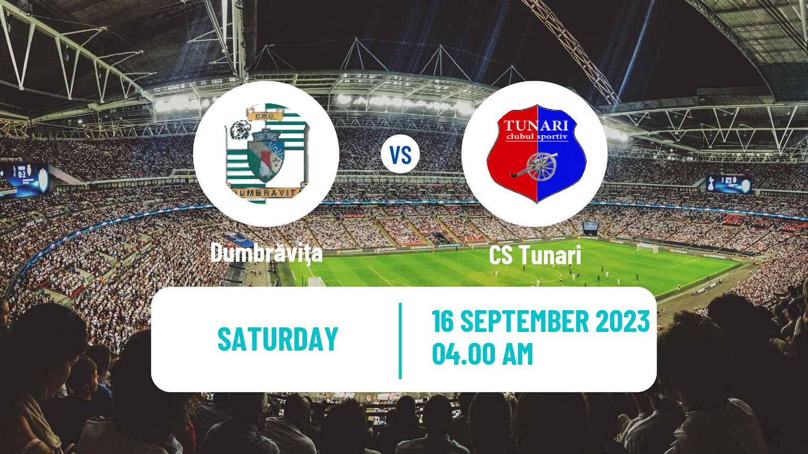 Soccer Romanian Division 2 Dumbrăviţa - Tunari