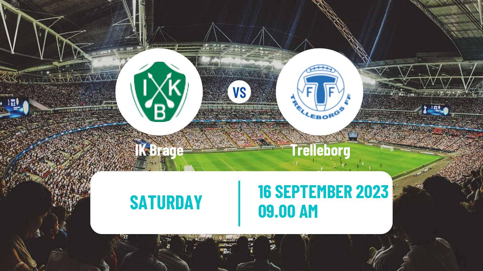 Soccer Swedish Superettan Brage - Trelleborg